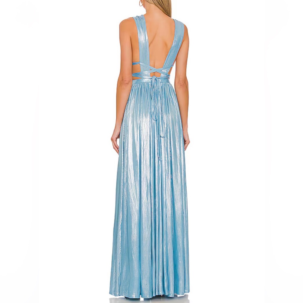 x REVOLVE Goddess Gown in Light Blue